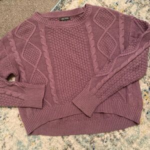 Wild Fable Lavender Cable Knit Sweater
